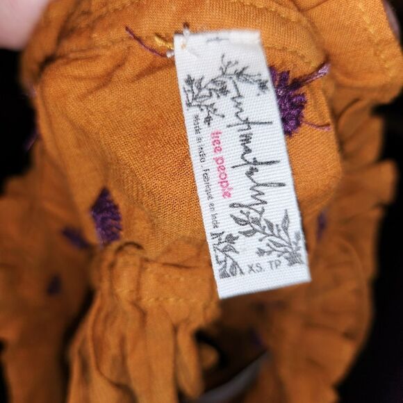 Free People Orange Embellished Camisole - Picture 4 of 8